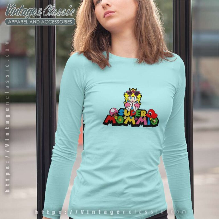 Super Mommio Super Mario Long Sleeve Tee Super Mommio Super Mario Long Sleeve Tee
