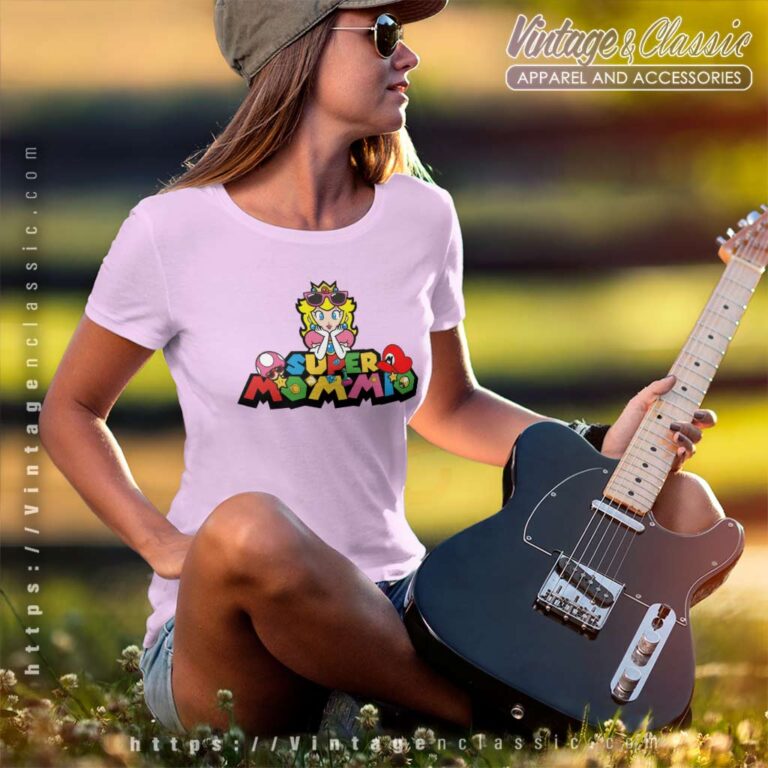Super Mommio Super Mario Women TShirt Super Mommio Super Mario Women TShirt