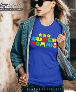 Super Mommio Video Game Mothers Day V Neck TShirt