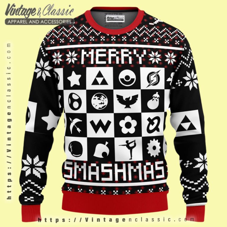Super Smash Bros Ugly Christmas Sweater Ugly Christmas Sweater Super Smash Bros Ugly Christmas Sweater Ugly Christmas Sweater