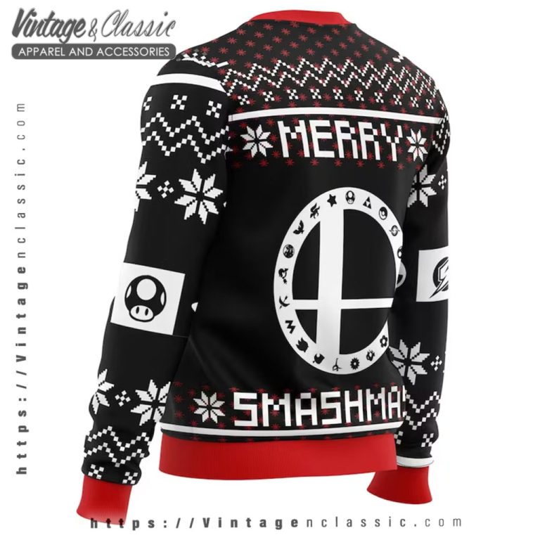 Super Smash Bros Ugly Christmas Sweater Ugly Sweater 2 Super Smash Bros Ugly Christmas Sweater Ugly Sweater 2