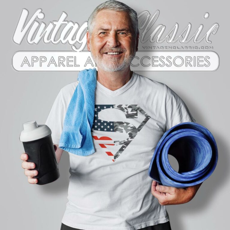 Superman American Flag Logo V Neck TShirt Superman American Flag Logo V Neck TShirt