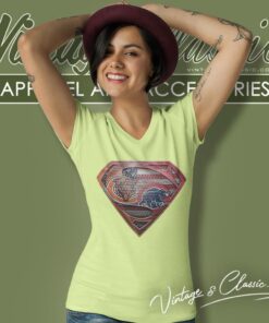 Superman Chicago Bears V Neck TShirt