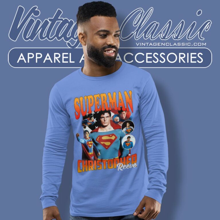 Superman Christopher Reeve Long Sleeve Tee Superman Christopher Reeve Long Sleeve Tee