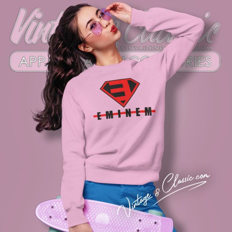 Superman Eminem Logo Sweatshirt Superman Eminem Logo Sweatshirt