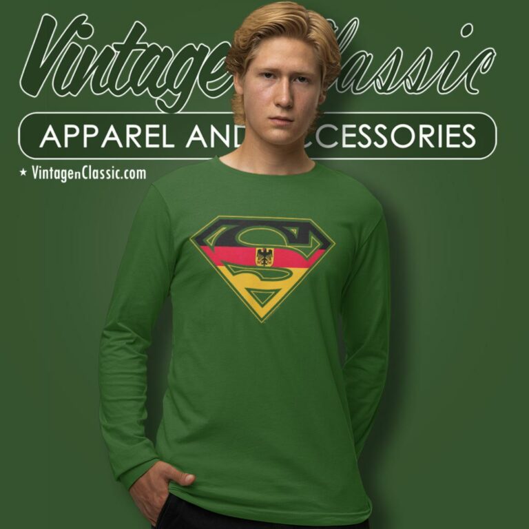 Superman German Shield Long Sleeve Tee Superman German Shield Long Sleeve Tee