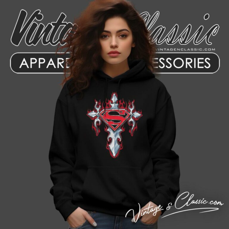 Superman Gothic Steel Logo Hoodie Superman Gothic Steel Logo Hoodie