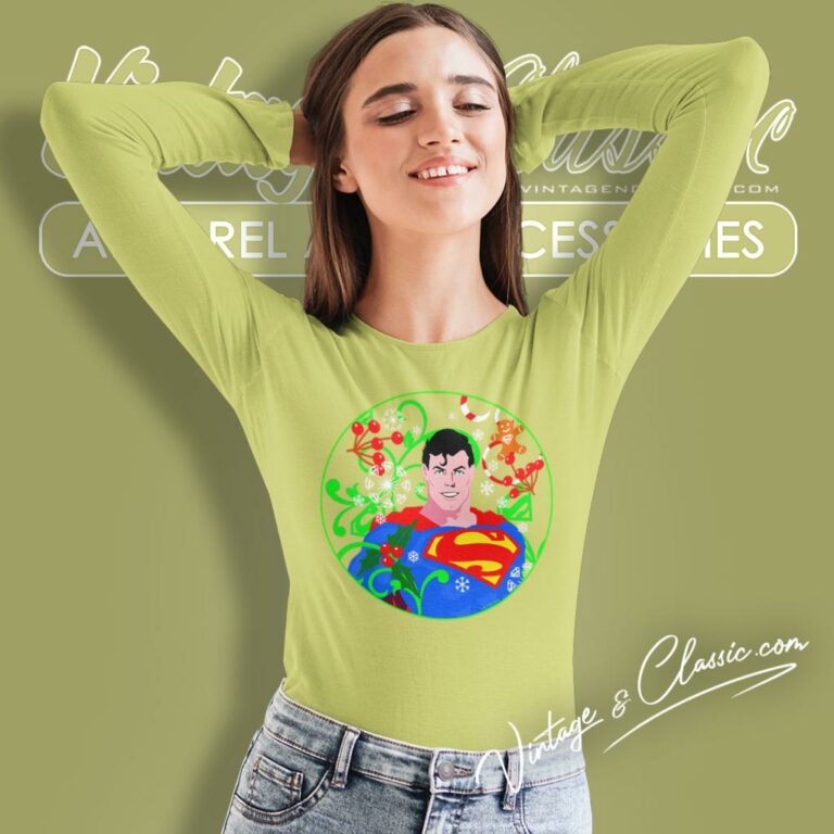 Superman Holiday Long Sleeve Tee Superman Holiday Long Sleeve Tee