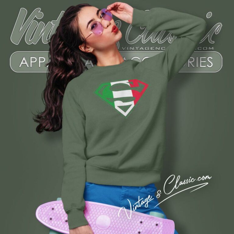 Superman Italian Sweatshirt Superman Italian Sweatshirt