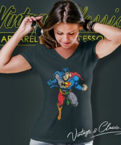 Superman Justice League V Neck TShirt