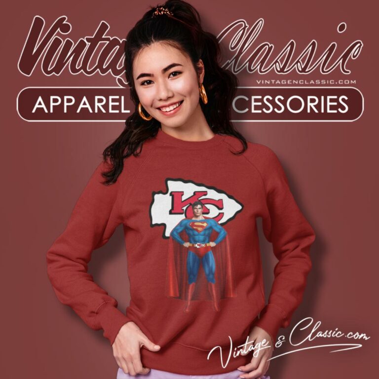 Superman Kansas City Chiefs Sweatshirt Superman Kansas City Chiefs Sweatshirt