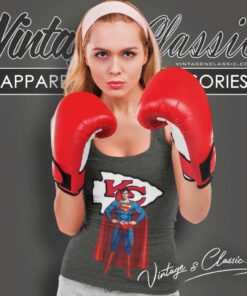 Superman Kansas City Chiefs Tank Top Racerback