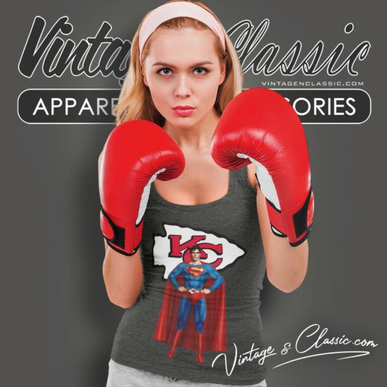 Superman Kansas City Chiefs Tank Top Racerback Superman Kansas City Chiefs Tank Top Racerback