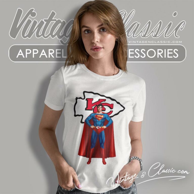Superman Kansas City Chiefs Women T Shirt Superman Kansas City Chiefs Women T Shirt