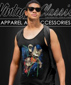 Superman Laser Cat Tank Top Racerback