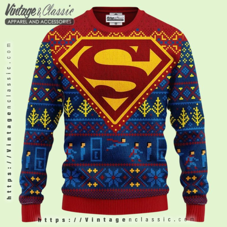 Superman Logo Ugly Christmas Sweater Ugly Christmas Sweater Superman Logo Ugly Christmas Sweater Ugly Christmas Sweater