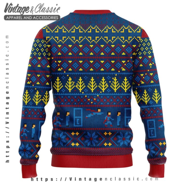 Superman Logo Ugly Christmas Sweater back Ugly Sweater Superman Logo Ugly Christmas Sweater back Ugly Sweater