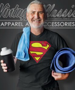 Superman Logo V Neck TShirt