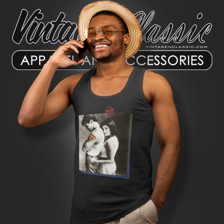 Superman Lois And Clark Tank Top Racerback Superman Lois And Clark Tank Top Racerback