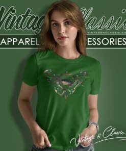 Superman Man Of Steel Butterfly Women T Shirt