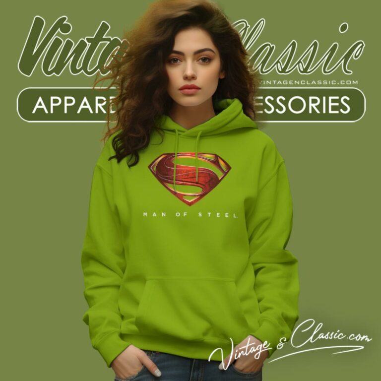 Superman Man Of Steel Logo Hoodie Superman Man Of Steel Logo Hoodie