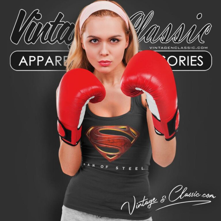 Superman Man Of Steel Logo Tank Top Racerback Superman Man Of Steel Logo Tank Top Racerback