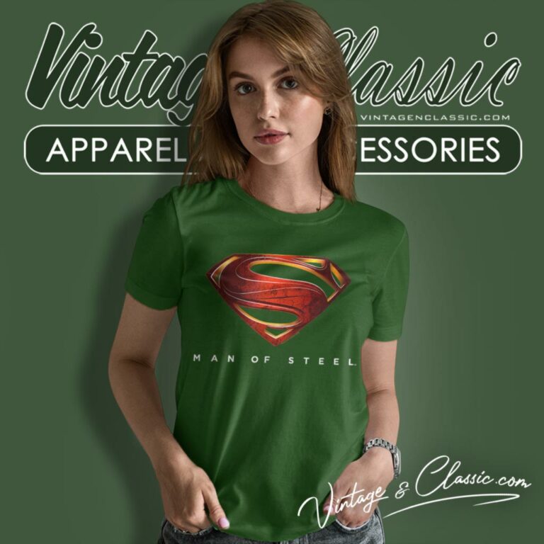 Superman Man Of Steel Logo Women T Shirt Superman Man Of Steel Logo Women T Shirt
