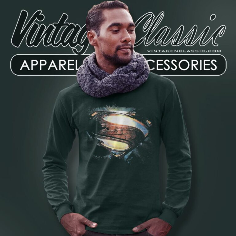 Superman Man Of Steel Long Sleeve Tee Superman Man Of Steel Long Sleeve Tee