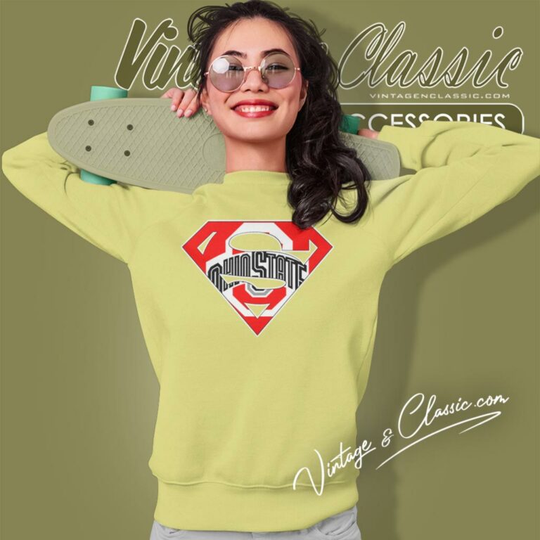 Superman Ohio State Logo Sweatshirt Superman Ohio State Logo Sweatshirt