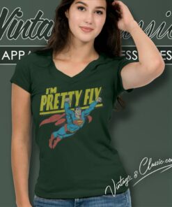 Superman Pretty Fly Shirt 5 Superman Pretty Fly V Neck TShirt