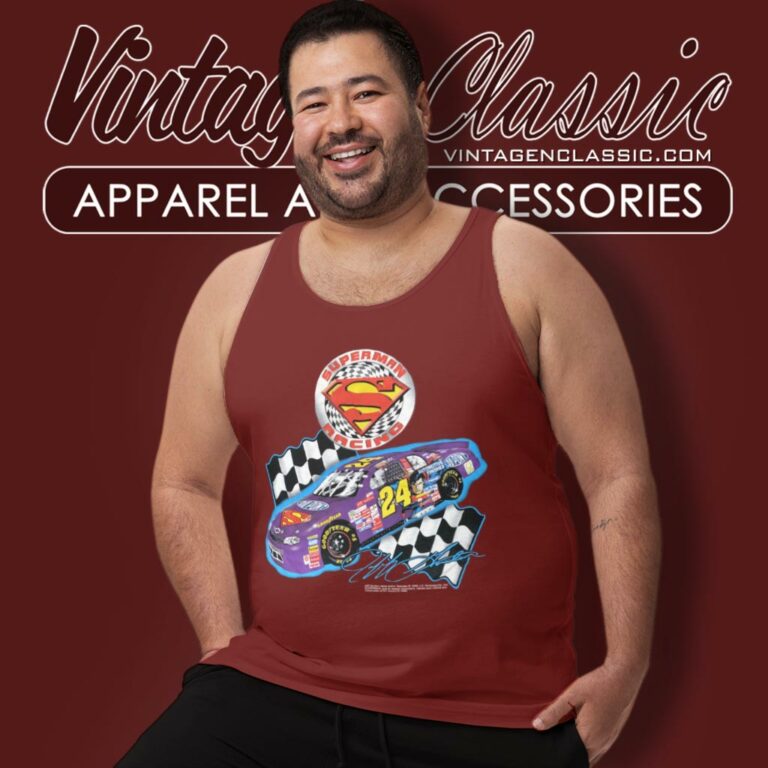 Superman Racing Tank Top Racerback Superman Racing Tank Top Racerback