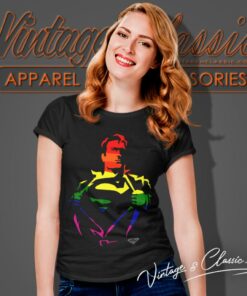 Superman Reveal Rainbow Women T Shirt