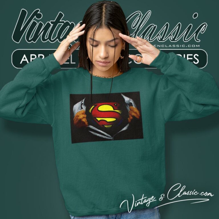 Superman Ripping Open Sweatshirt Superman Ripping Open Sweatshirt