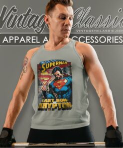 Superman Shirt Last Son Of Krypton Tank Top Racerback