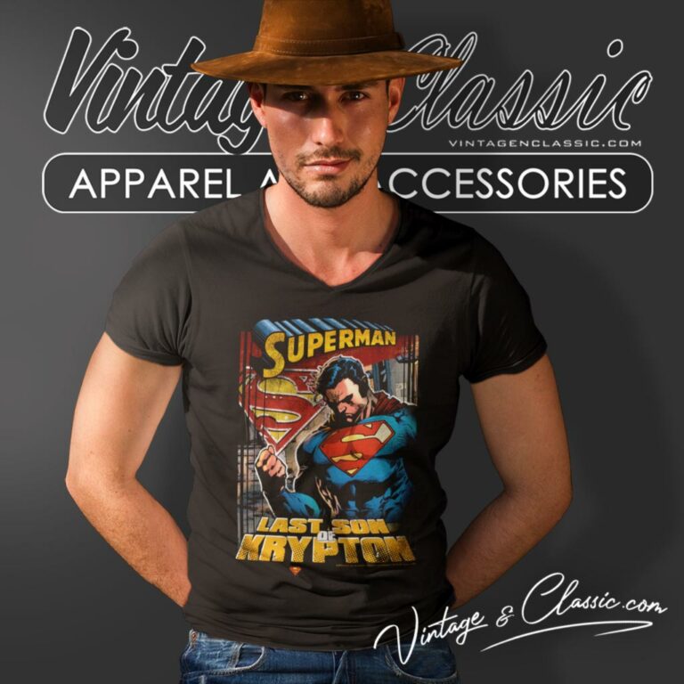 Superman Shirt Last Son Of Krypton V Neck TShirt Superman Shirt Last Son Of Krypton V Neck TShirt