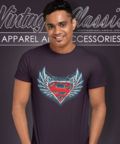 Superman Steel Wings Logo Shirt 4 Superman Steel Wings Logo T Shirt
