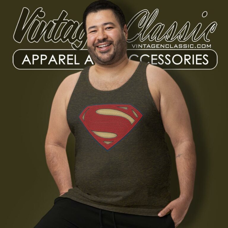 Superman Super Movie Logo Tank Top Racerback Superman Super Movie Logo Tank Top Racerback