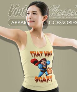 Superman That Was Scary Tank Top Racerback