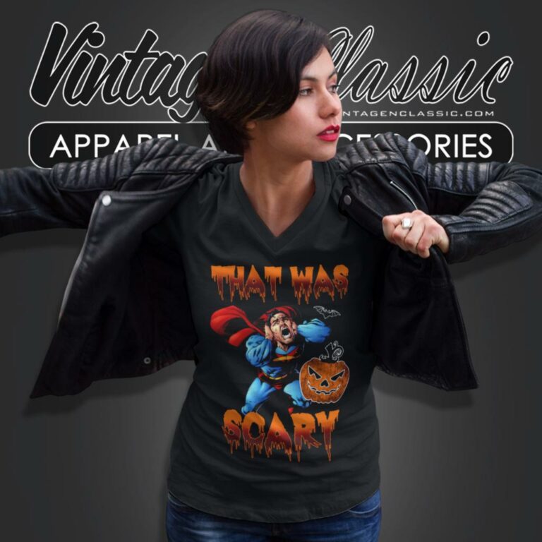 Superman That Was Scary V Neck TShirt Superman That Was Scary V Neck TShirt
