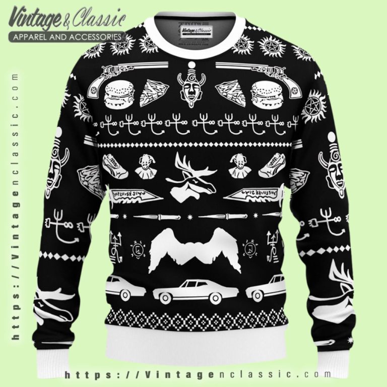 Supernatural Symbol Ugly Christmas Sweater Ugly Christmas Sweater Supernatural Symbol Ugly Christmas Sweater Ugly Christmas Sweater