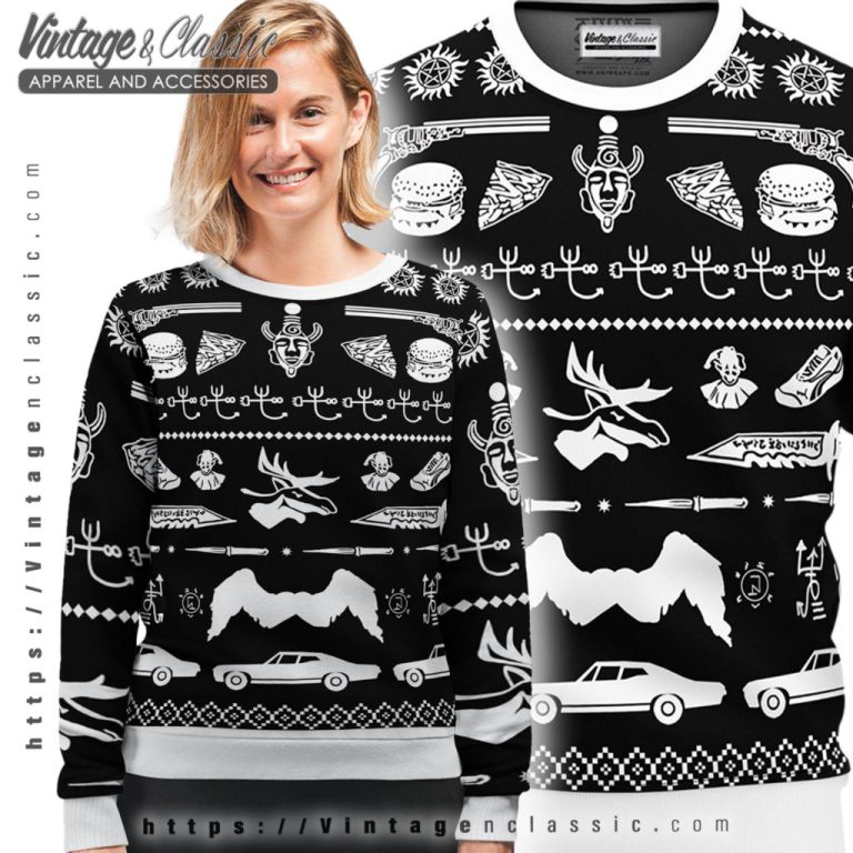 Supernatural Symbol Ugly Christmas Sweater Ugly Sweater shirt Supernatural Symbol Ugly Christmas Sweater Ugly Sweater shirt