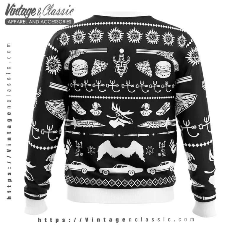 Supernatural Symbol Ugly Christmas Sweater back Ugly Sweater Supernatural Symbol Ugly Christmas Sweater back Ugly Sweater