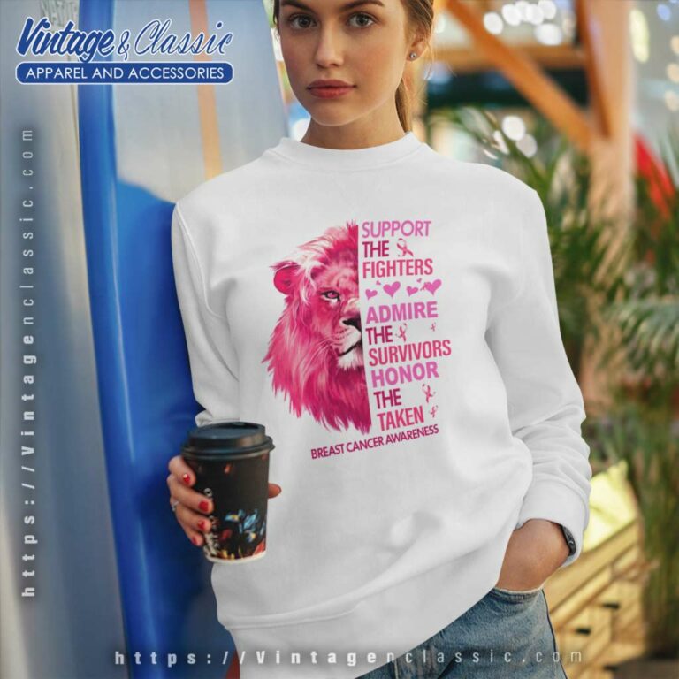 Support The Fighters Breast Cancer Awareness Sweatshirt Support The Fighters Breast Cancer Awareness Sweatshirt