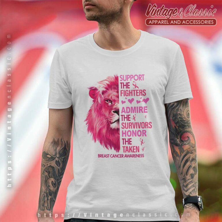 Support The Fighters Breast Cancer Awareness T Shirt Support The Fighters Breast Cancer Awareness T Shirt