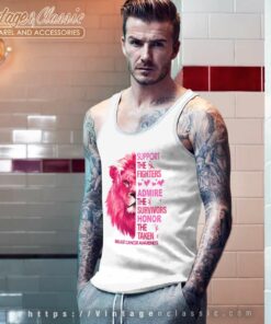 Support The Fighters Breast Cancer Awareness Shirt 4 Support The Fighters Breast Cancer Awareness Tank Top Racerback