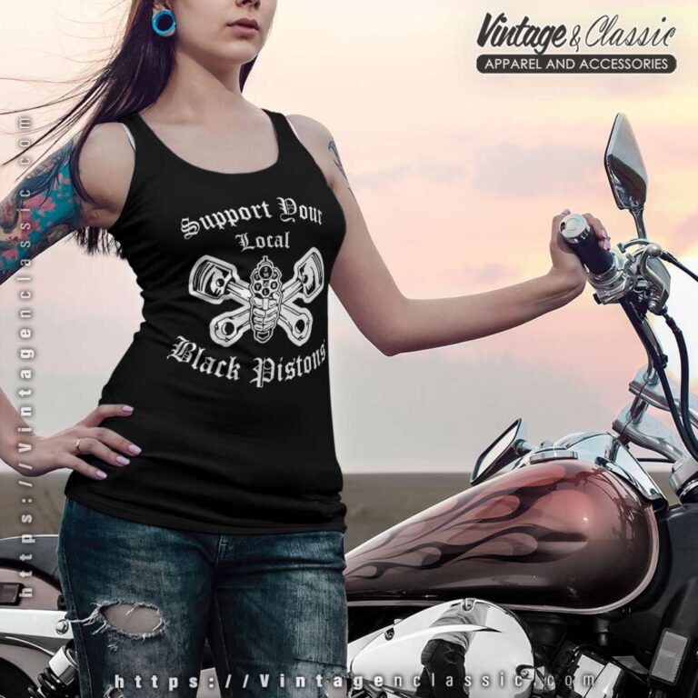 Support Your Local Black Pistons Raceback Tank Support Your Local Black Pistons Raceback Tank