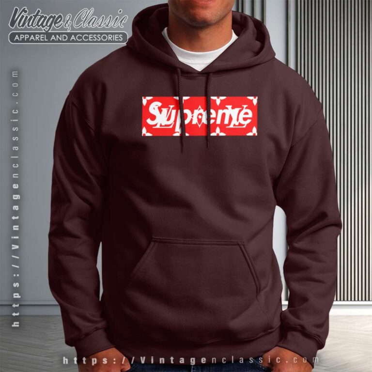 Supreme And Louis Vuitton Box Logo Hoodie Supreme And Louis Vuitton Box Logo Hoodie