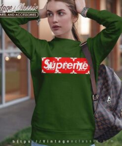 Supreme And Louis Vuitton Box Logo Sweatshirt