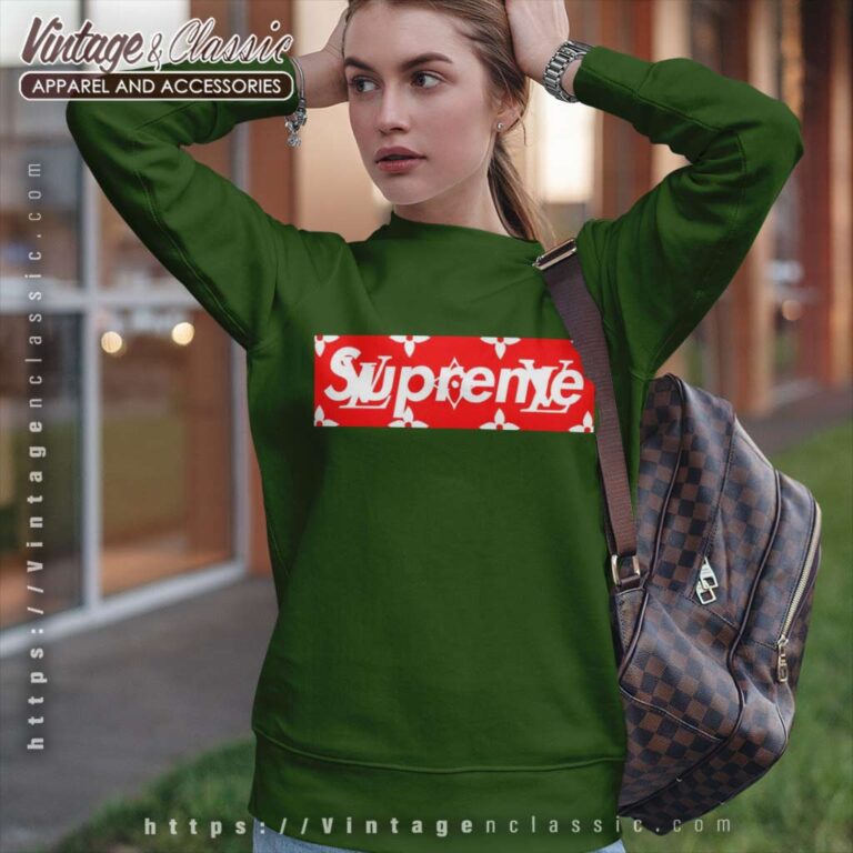 Supreme And Louis Vuitton Box Logo Sweatshirt Supreme And Louis Vuitton Box Logo Sweatshirt