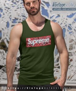 Supreme Bandana Box Logo Tank Top Racerback